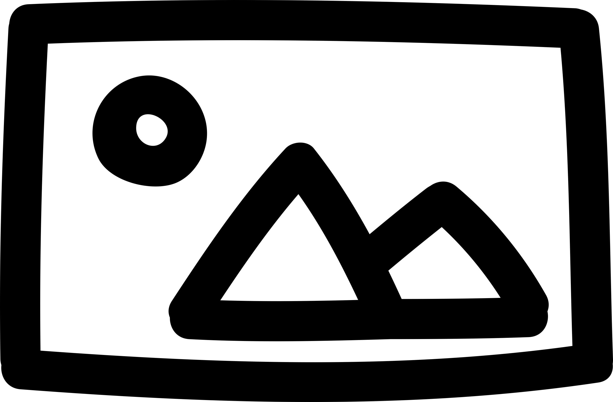 Picture Of A Landscape Hand Drawn Symbol Contour Svg Vector Free Vectors